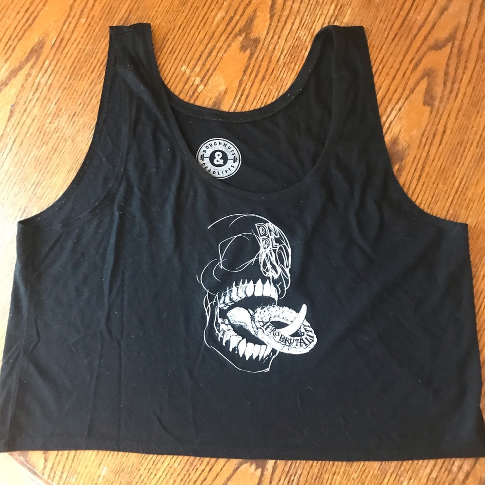 Large DNDL x Afro Brutality crop top